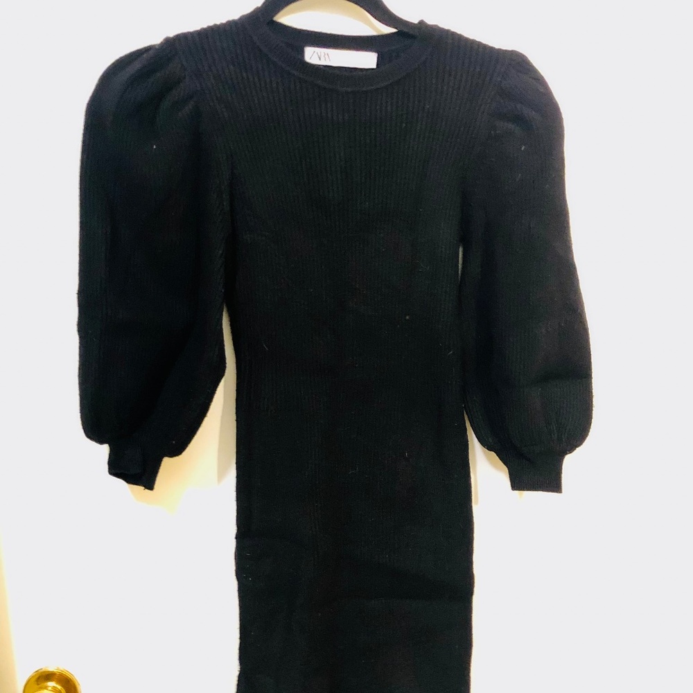 Black Midi Sweater Dress